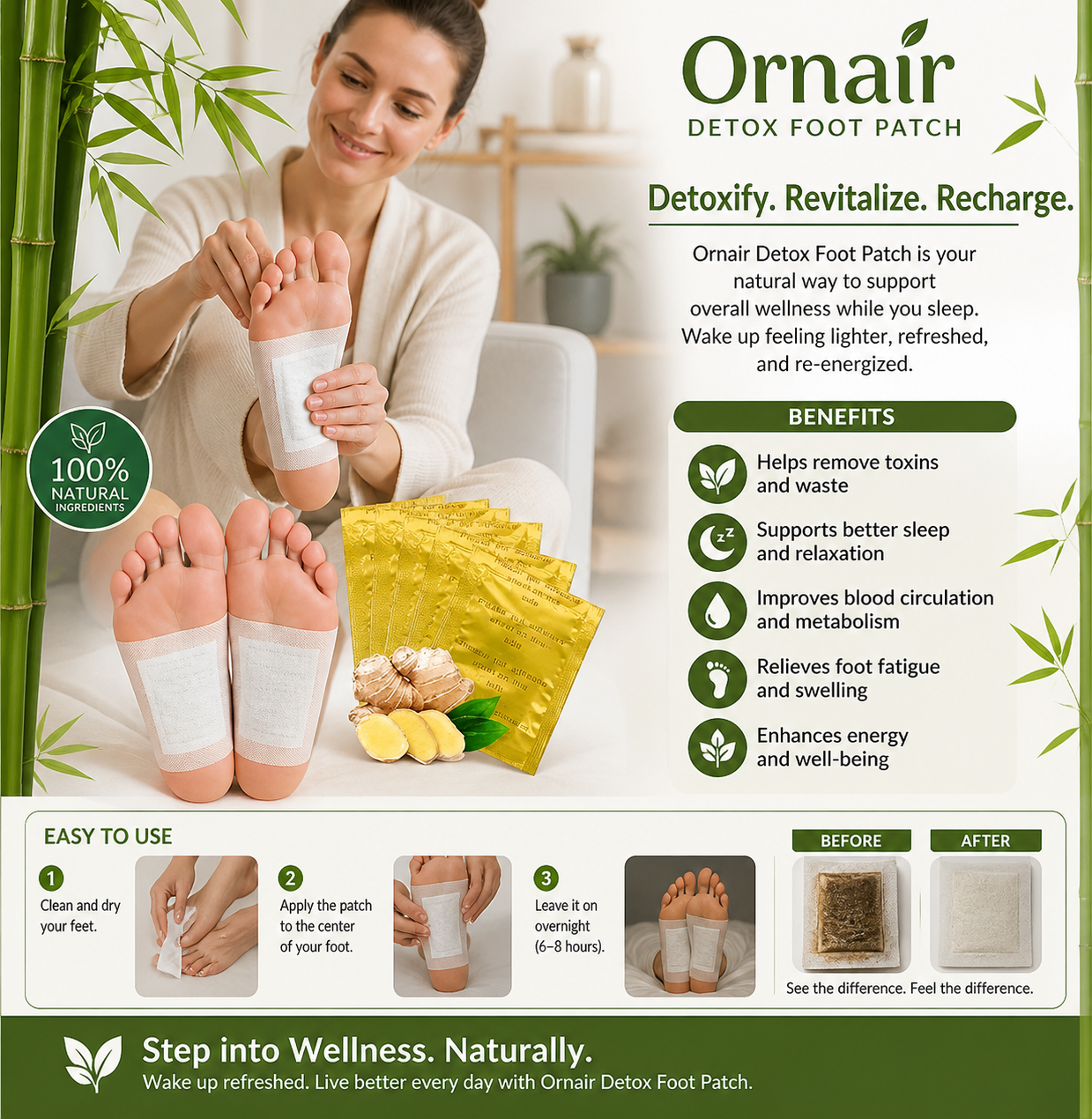 Ornair Detox Foot Patches