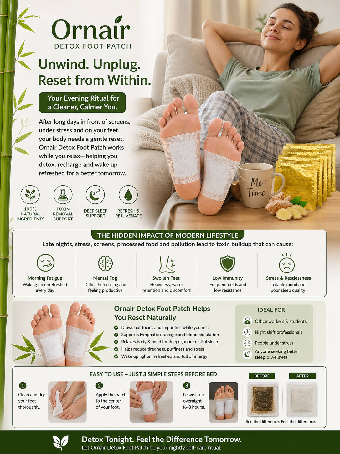 Ornair Detox Foot Patches