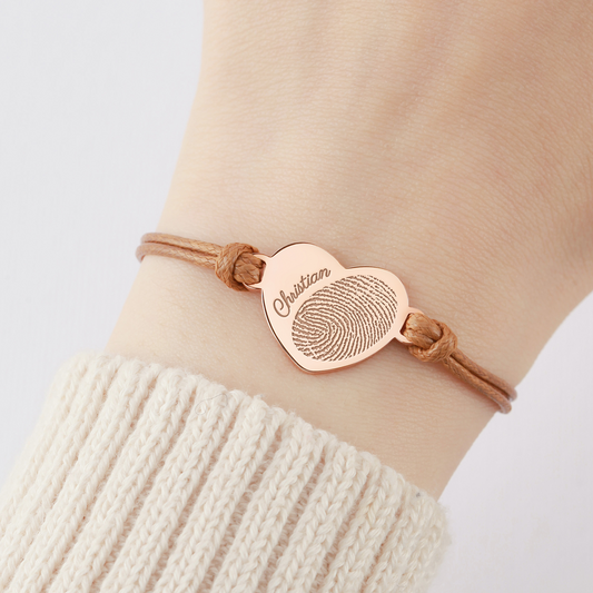 Actual Fingerprint Bracelet